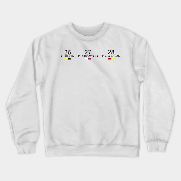 Herta Kirkwood Grosjean black text Crewneck Sweatshirt by SteamboatJoe